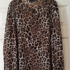 Leopard print blouse