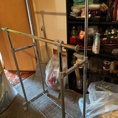 extendable adjustable double clothes rail with shoe rack
