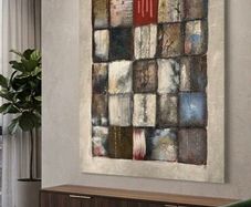 Hand Painted Textured Abstract Cavans 125x90cm