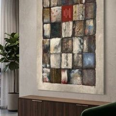 Hand Painted Textured Abstract Cavans 125x90cm