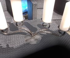 Beautiful Big Cast Iron Candle Holder