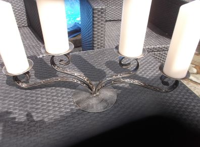 Beautiful Big Cast Iron Candle Holder