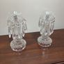 Crystal Lustres - Pair - Cut Glass Image 2