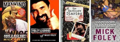 WWE Legend Mick Foley Hardback Autobiography Quadrilogy Collection