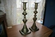 Antique Brass Candle Holders