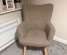 Armchair + footstool - Fabric Lounge Jysk