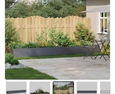 Anthracite grey steel planter (still in box)