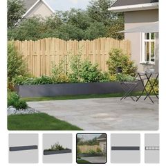 Anthracite grey steel planter (still in box)