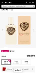 D&G Your Devotion 100ml parfum for her
