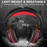 Gaming Headset for Nintendo Switch, PS4 Headset with Mic Xbox One Gaming Headphone with Surround Stereo & LED Light, Compatible with PC/PS5/Xbox Series X/S (USB Extension Cable Contained), MULTIPLE COLOURS AVAILABLE (FREE POSTAGE) Image 5
