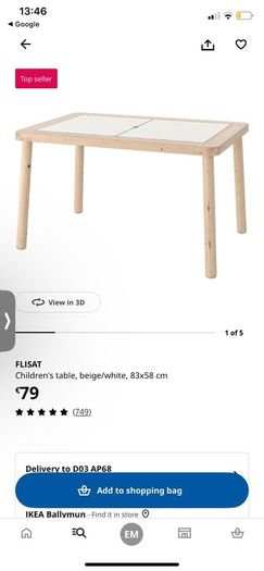 childrens table and chairs