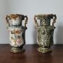 Victorian pair of majolica vases Image 2