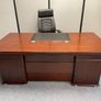 Executive Walnut Veneer Desks Incl. Pedestals- New Image 5