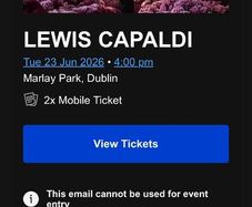 Lewis Capaldi - SWAP or Sale