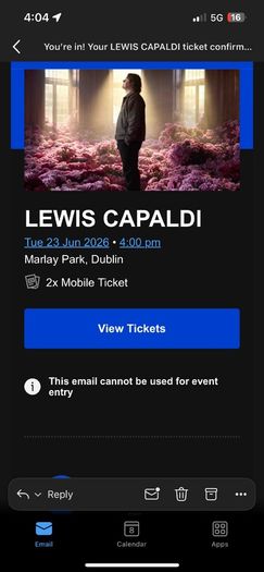 Lewis Capaldi - SWAP or Sale