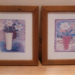 Vintage Solid Wood Frames x2