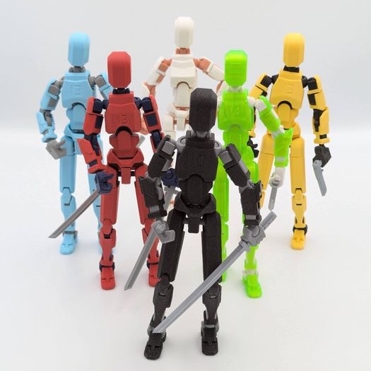 3D Printed Dummy 13  Poseable Figure