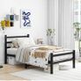 3ft Single Bed Frame with Headboard,Heavy Duty Metal Platform Image 3