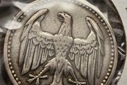 Germany Silver 1924 D 3 Mark Drei Coin