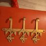 Solid brass  key. , coat ect hanger Image 2