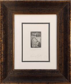 Koranyi Gabor In The Small Hours Original Etching