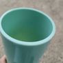 Art Deco Green Opaline Glass Vase..12.5 Inches Image 9