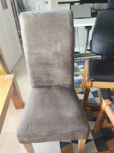 Oak Dining Chairs and Bench for Sale
