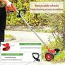 Cordless Strimmer 21V Battery Strimmer Lightweight Garden Strimmer with 2pcs Batteries&13pcs Blade&removable Wheels Brush Image 2