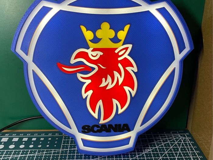 Scania logo light box