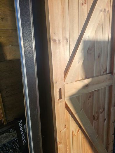 solid pine door suit shed