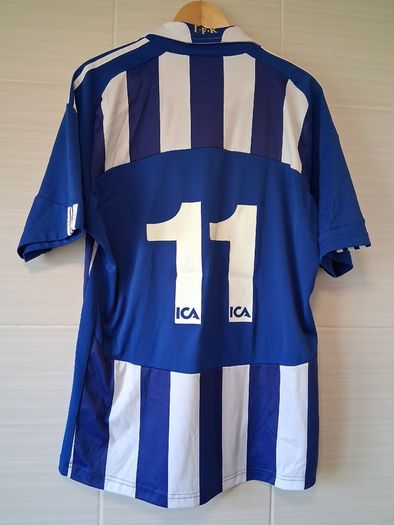 IFK Goteburg Jersey. Official Adidas Mens Home Jersey With Number. Gothenburg Sweden. Collect  In Dublin Or Receive Via Post.