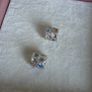 Pandora silver/blue CZ rippling pond charms set of two in good condition Image 5
