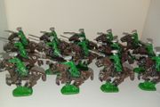 Collection Of Prince August toy soldiers 1970s Lead Cavalry Figures-some Damage