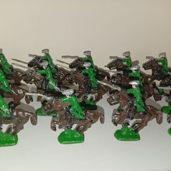 Collection Of Prince August toy soldiers 1970s Lead Cavalry Figures-some Damage