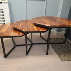 Nest of 3 coffee tables