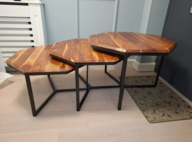 Nest of 3 coffee tables