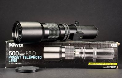 Bower 500mm f/8.0 Preset Telephoto Lens M42