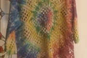 ladies crochet tie dye top