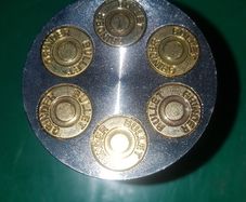 Revolver bullets design metal herb grinder