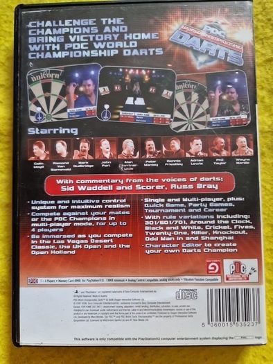 PDC World Championship Darts PlayStation2 Ps2 Games Original
