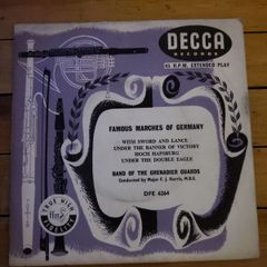 Famous Marches Of Germany Band Of The Grenadier Guards 7 inch EP on Decca DFE 6264