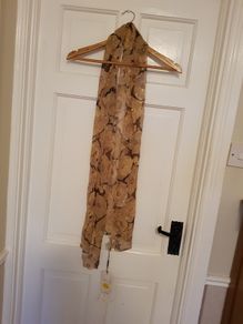 Claudia Stevens 100% Silk Scarf NEW
