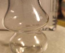 Krosno Poland Heavy Clear Lead Crystal Etched Floral  Bud Vase