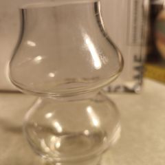 Krosno Poland Heavy Clear Lead Crystal Etched Floral  Bud Vase