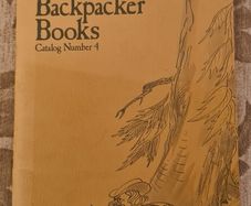 Backpackers Books Catalogue Book Number 4. A catalogue of ever book a backpacer needs. Pages 60. In good condition.