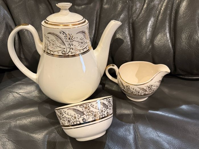 Alfred Meakin England  Coffee Set Pot, Sugar Bowl Creamer