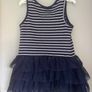 Target Australia navy girls sleeveless tutu dress Age 1 EUC Image 2