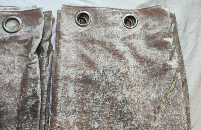 Velvet curtains