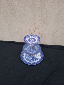 blue cake stand postage possible