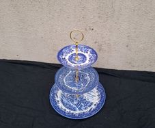 blue cake stand postage possible